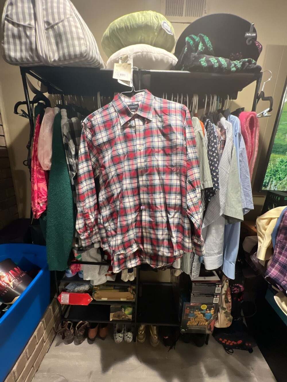 Lands' End Men's Plaid Button Down Shirt Size 16-33